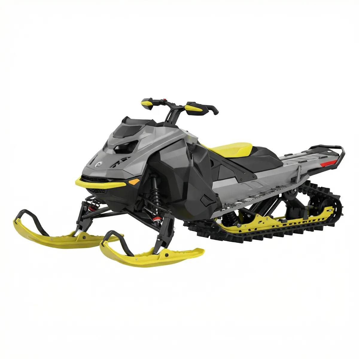 Studio product shot of the snowmobile